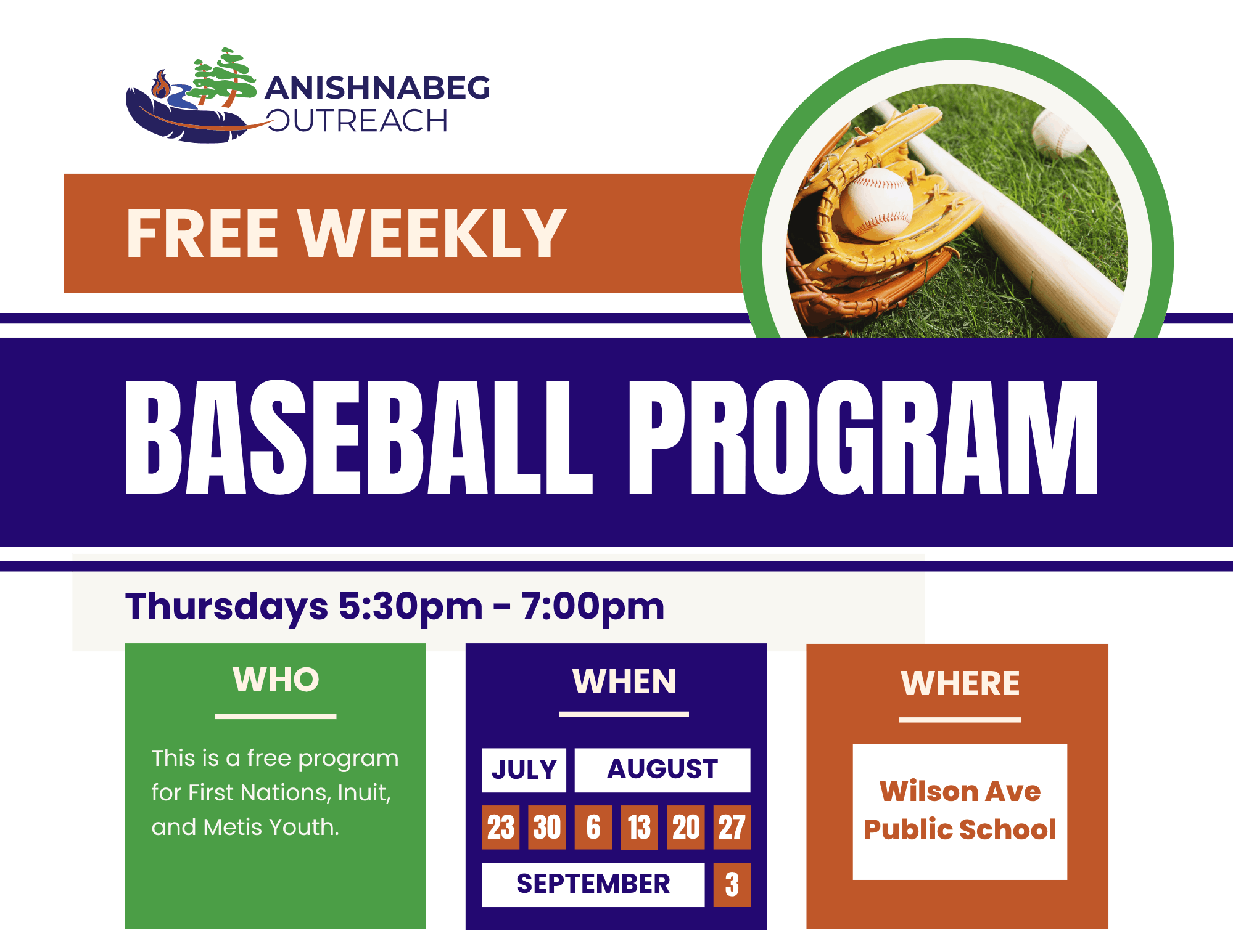 Baseball Program Landing Page 1
